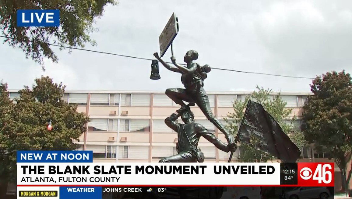 <i>WGCL</i><br/>Dr. Bernice King along side sculptor Kwame Akoto-Bamfo unveiled his work 