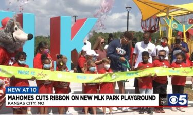 The playground was a combined effort of city leaders