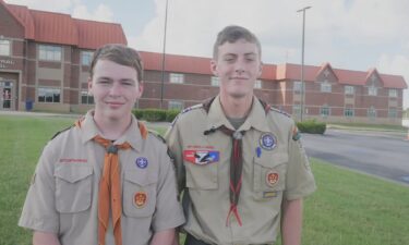 17-year-olds Jacob Armistead and Alec Jakalski are honored for their heroic actions during catastrophic flooding.