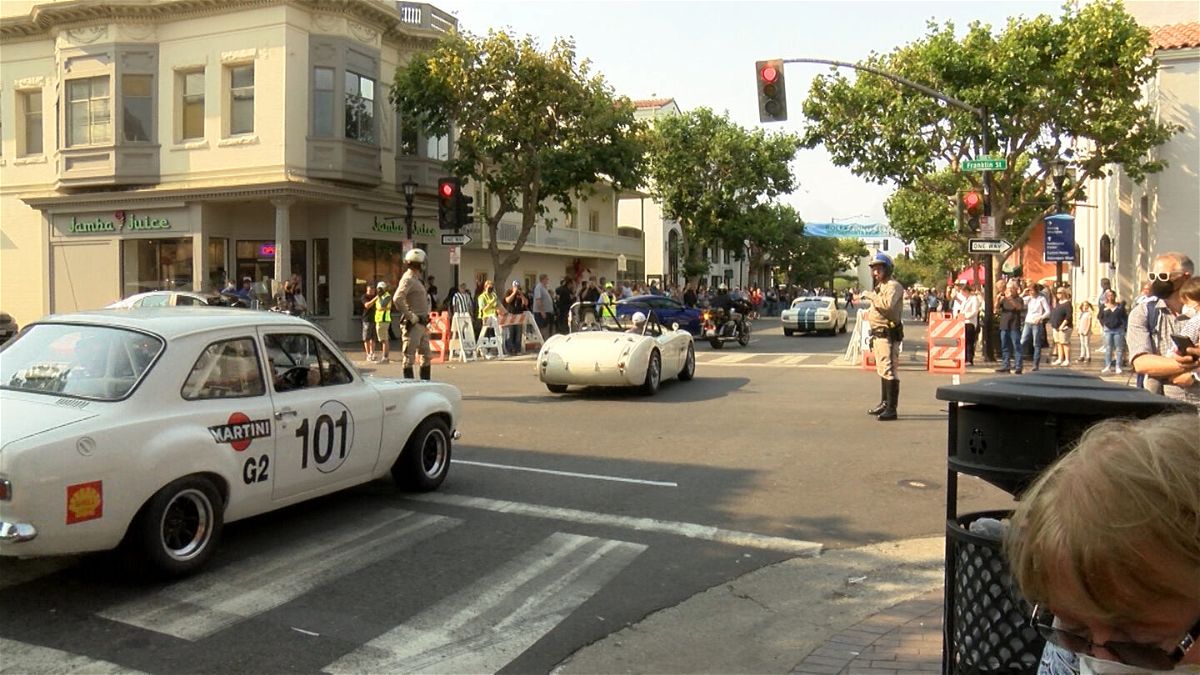 Monterey Car Week kicks off in downtown Monterey. Photo date 8/6/2021