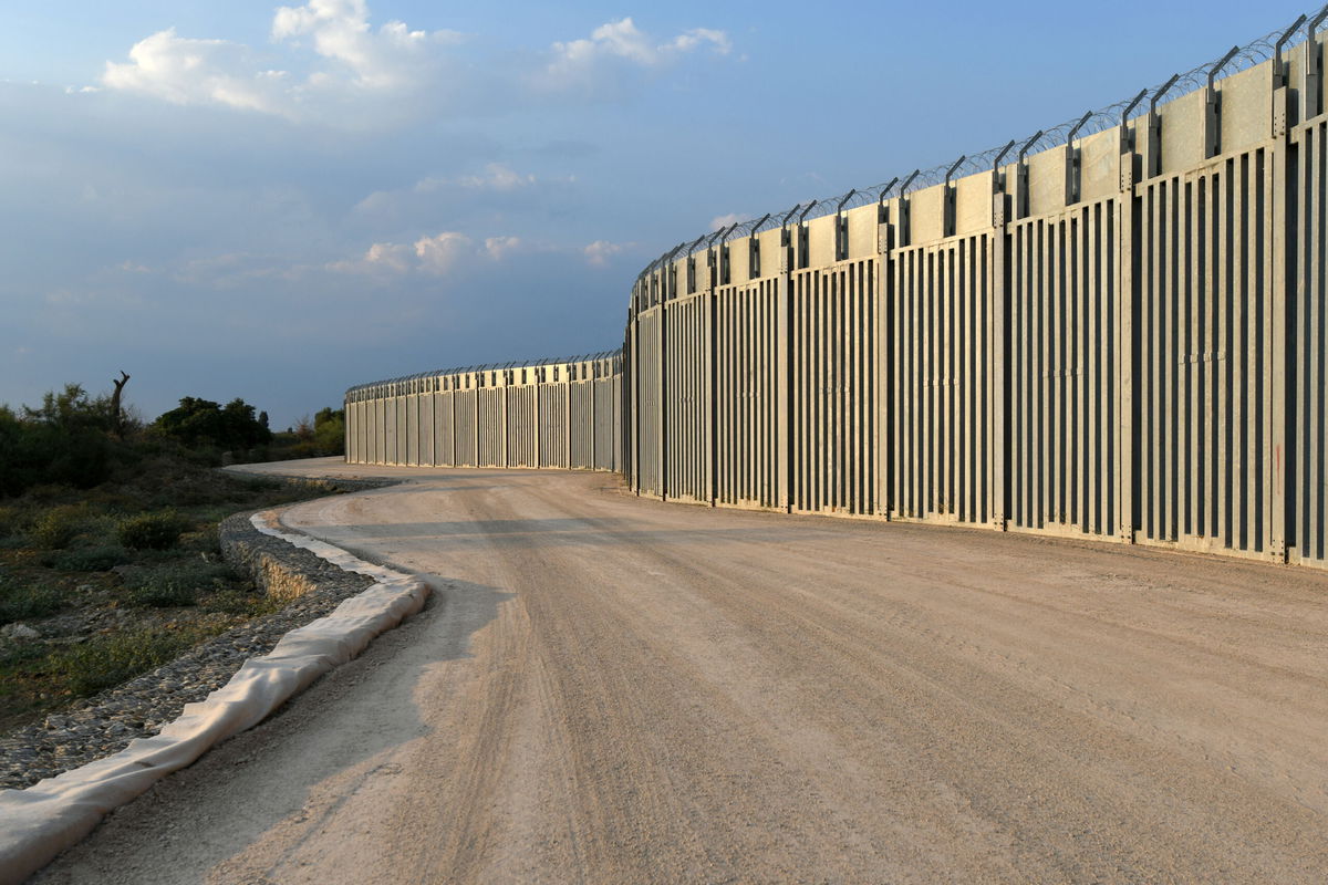 <i>Alexandros Avramidis/Reuters</i><br/>Greece has finished building a 40-kilometer (25-mile) wall along its border with Turkey