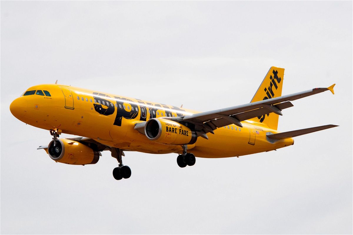 <i>Jim Watson/AFP/AFP/Getty Images</i><br/>Spirit Airlines -- which has been beset by flight disruptions all week -- canceled almost 300 flights as midday Friday.