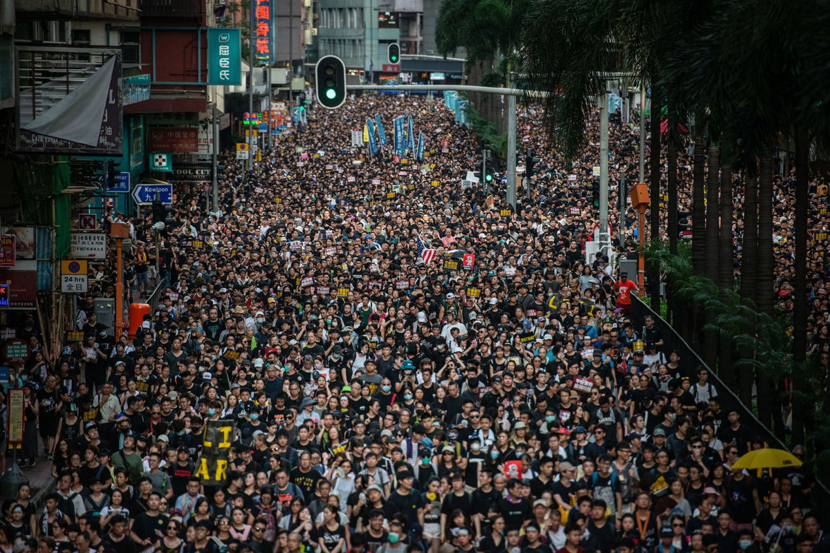 Гонконг время. Civil Human rights Front.