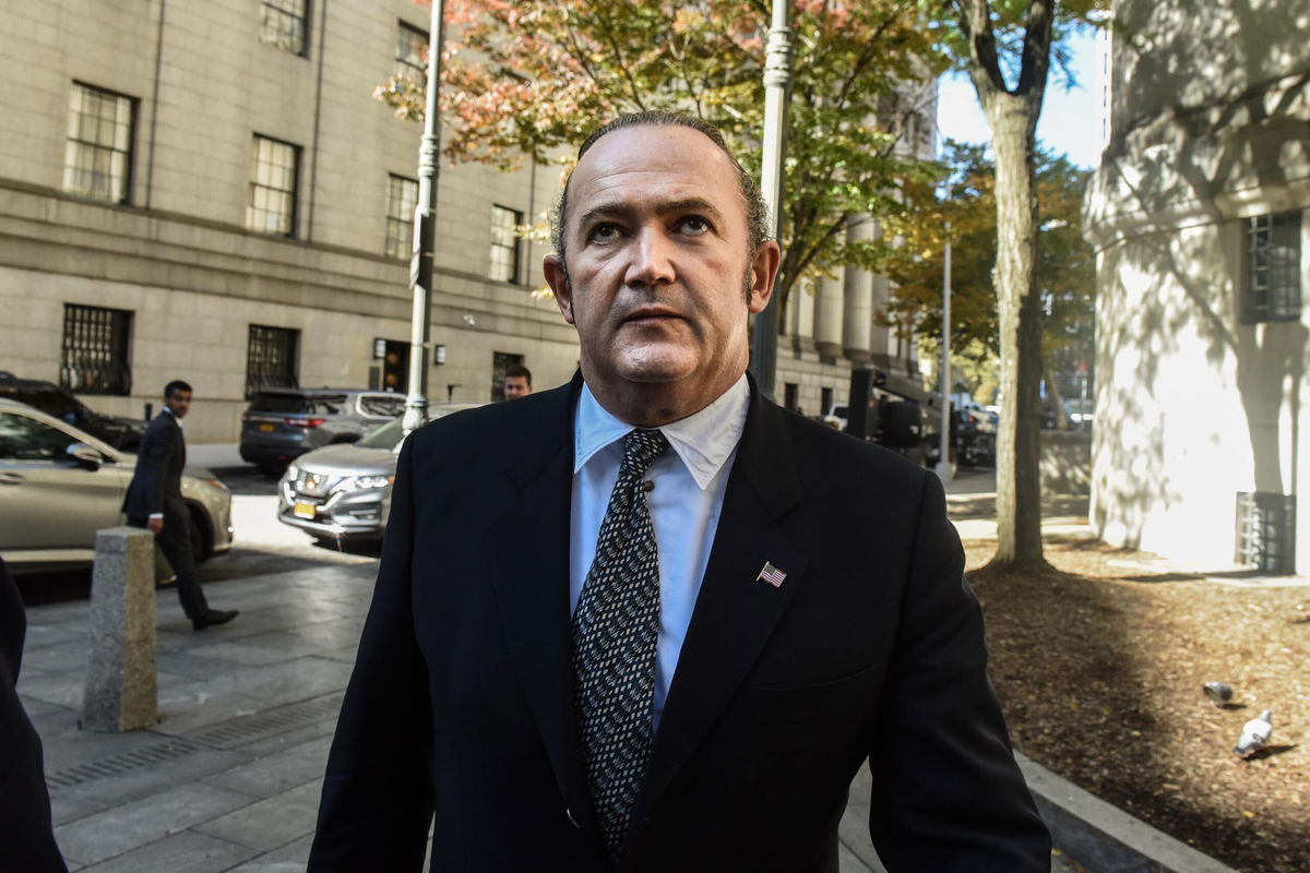 <i>Stephanie Keith/Getty Images</i><br/>Igor Fruman exits federal court for an arraignment hearing on October 23