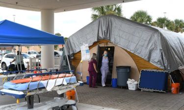 Coronavirus-related hospitalizations are up 13% from Florida's previous peak on July 23
