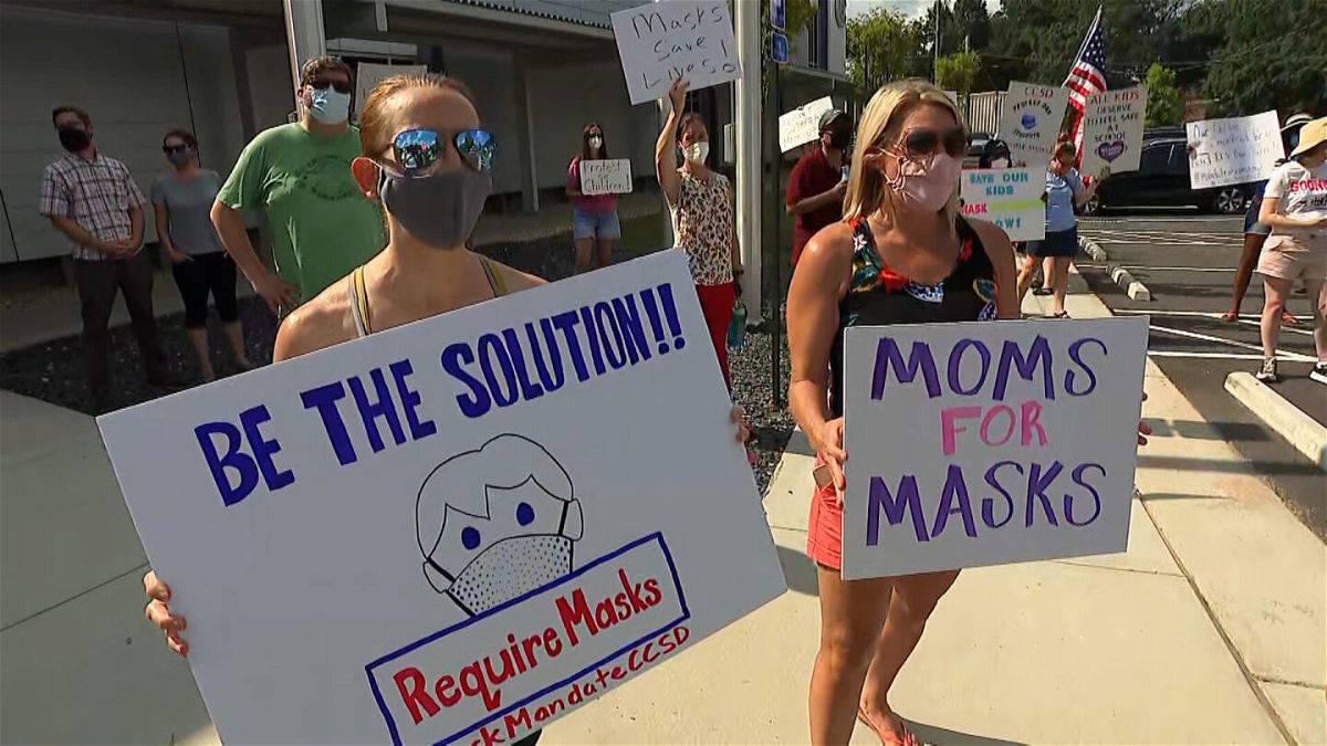 Parents clash at mask mandate protest in Georgia county where 5th graders  were sent home – KION546