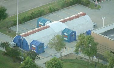 A hospital system in Texas is prepping tents for the overflow of patients after a surge in Covid-19 cases filled hospitals to capacity