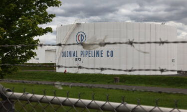 Fuel holding tanks are seen at Colonial Pipeline's Linden Junction Tank Farm on May 10 in Woodbridge