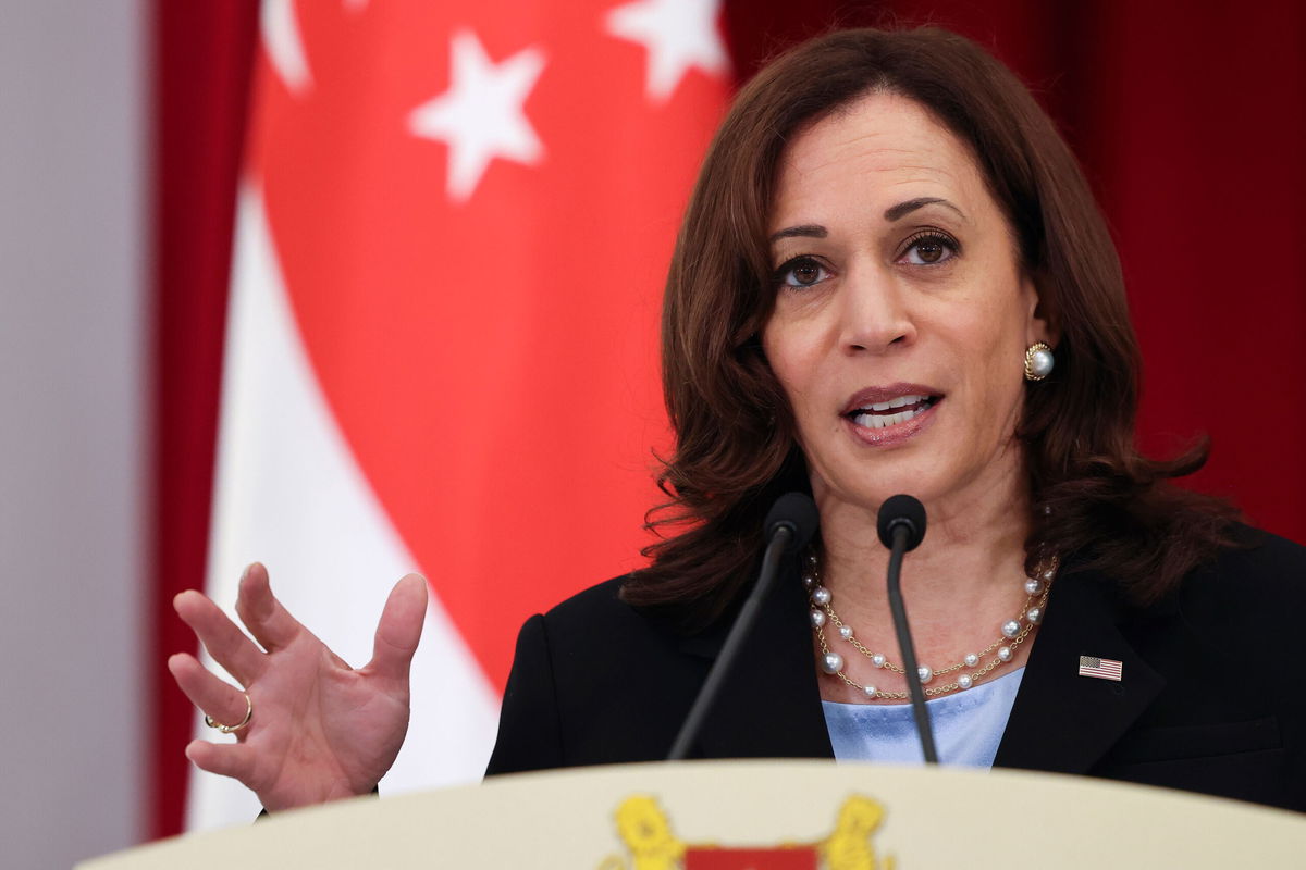 <i>Evelyn Hockstein/AP</i><br/>Vice President Kamala Harris