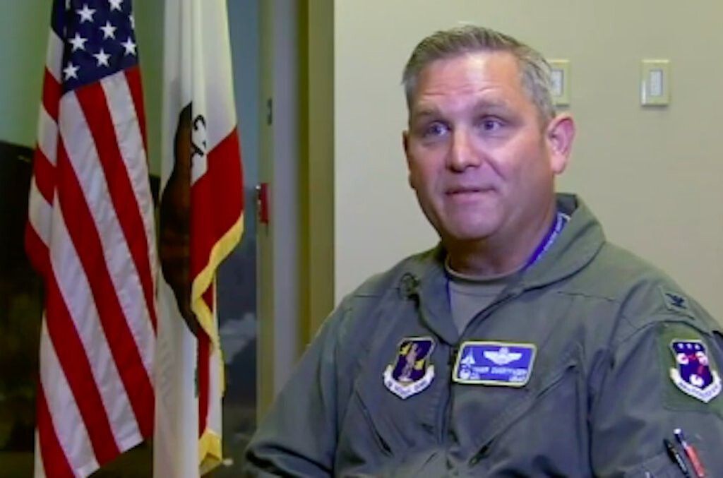 <i>KFSN</i><br/>The Operations Group Commander of the 144th Fighter Wing in Fresno