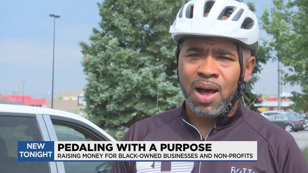<i>WNEM</i><br/>Dwan Dandridge is pedaling with a purpose with hopes to inspire and help others with their dreams of becoming an entrepreneur.