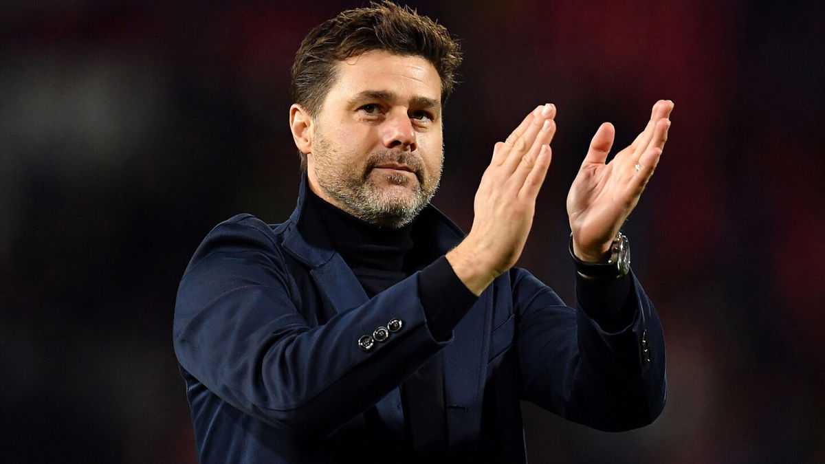 <i>Justin Setterfield/Getty Images</i><br/>Mauricio Pochettino applauds the fans after a UEFA Champions League group match against Crvena Zvezda in November 2019.