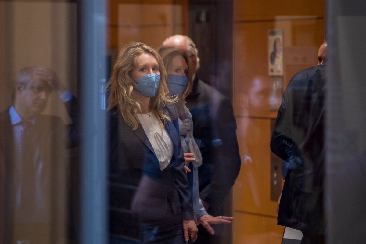 <i>Nic Coury/AP</i><br/>Theranos former lab director testified the company prioritized PR and funding over patient care. Theranos CEO Elizabeth Holmes is seen here at the United States Federal Courthouse in San Jose