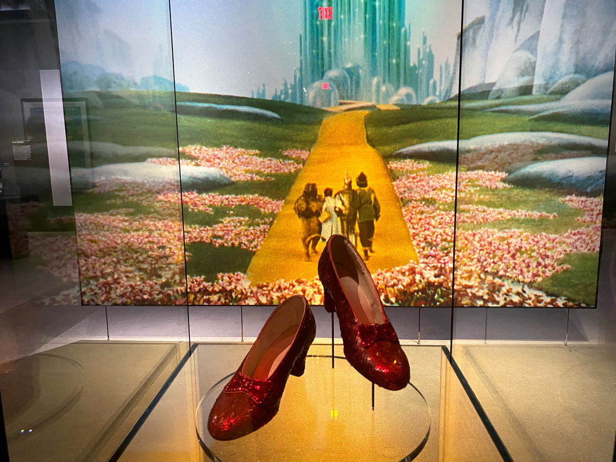 <i>Stephanie Elam/CNN</i><br/>Ruby slippers from the 1939 film 