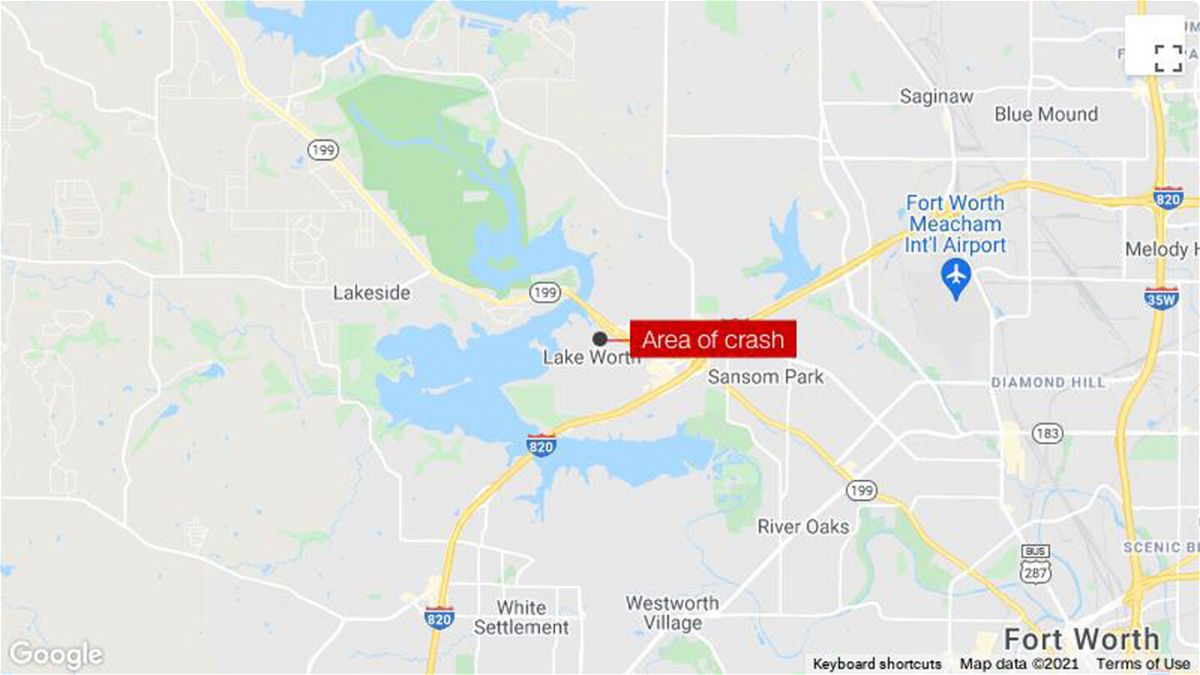 <i>Google</i><br/>Two pilots were hospitalized September 19 after each ejected from a military training jet that crashed in a residential neighborhood in Lake Worth