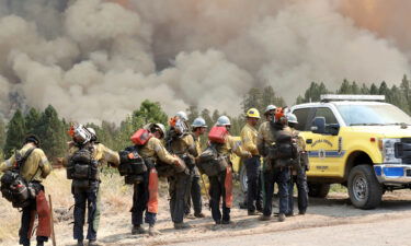 California's Dixie Fire is nearing the devastating milestone of one million acres scorched. Firefighters here battle the raging Dixie Fire in Redding