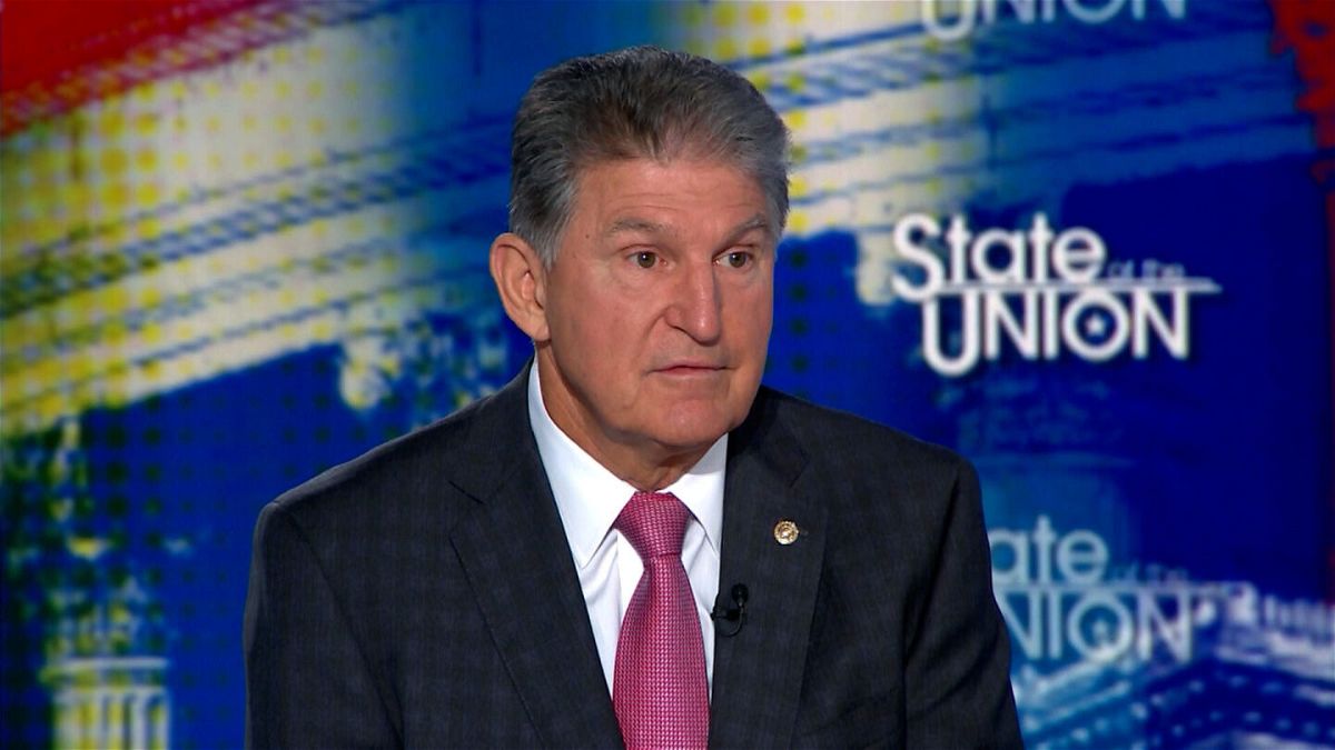 <i>CNN</i><br/>Democratic Sen. Joe Manchin said September 12 he will not support the $3.5 trillion price tag for the economic bill that would expand the nation's social safety net and that 