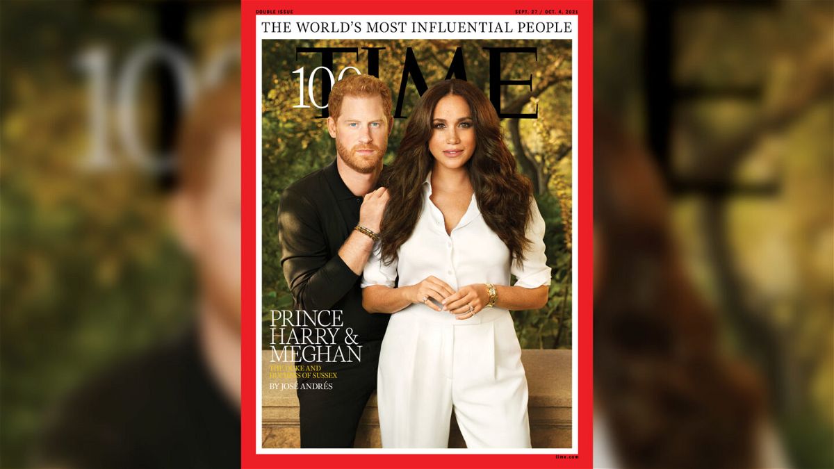 <i>TIME Magazine</i><br/>Meghan and Harry grace one of the multiple covers of Time showcasing the publication's annual list of the 100 most influential people.