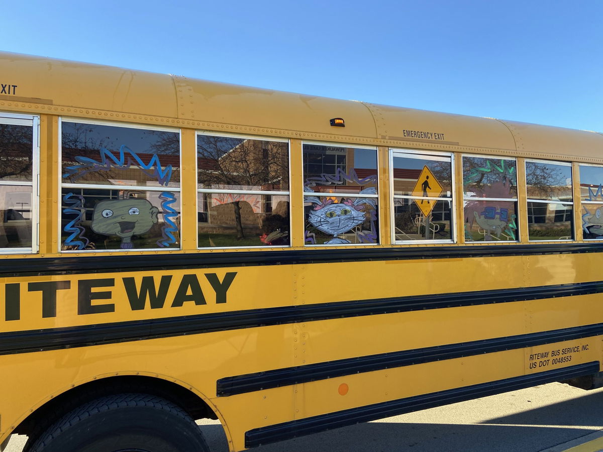 <i>WDJT</i><br/>A Pewaukee school bus driver is turning schools buses into ghoul buses for Halloween.