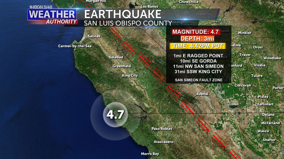 Shallow earthquake hits Santa Cruz in Santa Maria – KION546