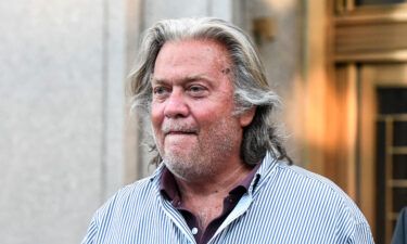 Former White House Chief Strategist Steve Bannon exits the Manhattan Federal Court on August 20