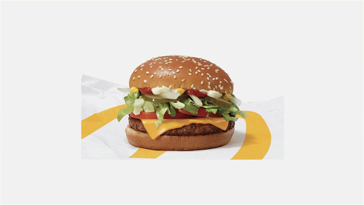 <i>McDonald's</i><br/>McDonald's will test out the McPlant burger for a limited time starting in November.