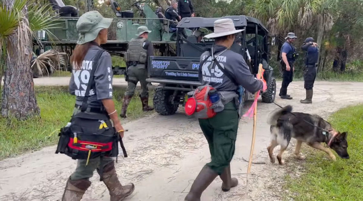<i>North Port Police Department/AP</i><br/>Search teams fan out at the Carlton Reserve near North Port