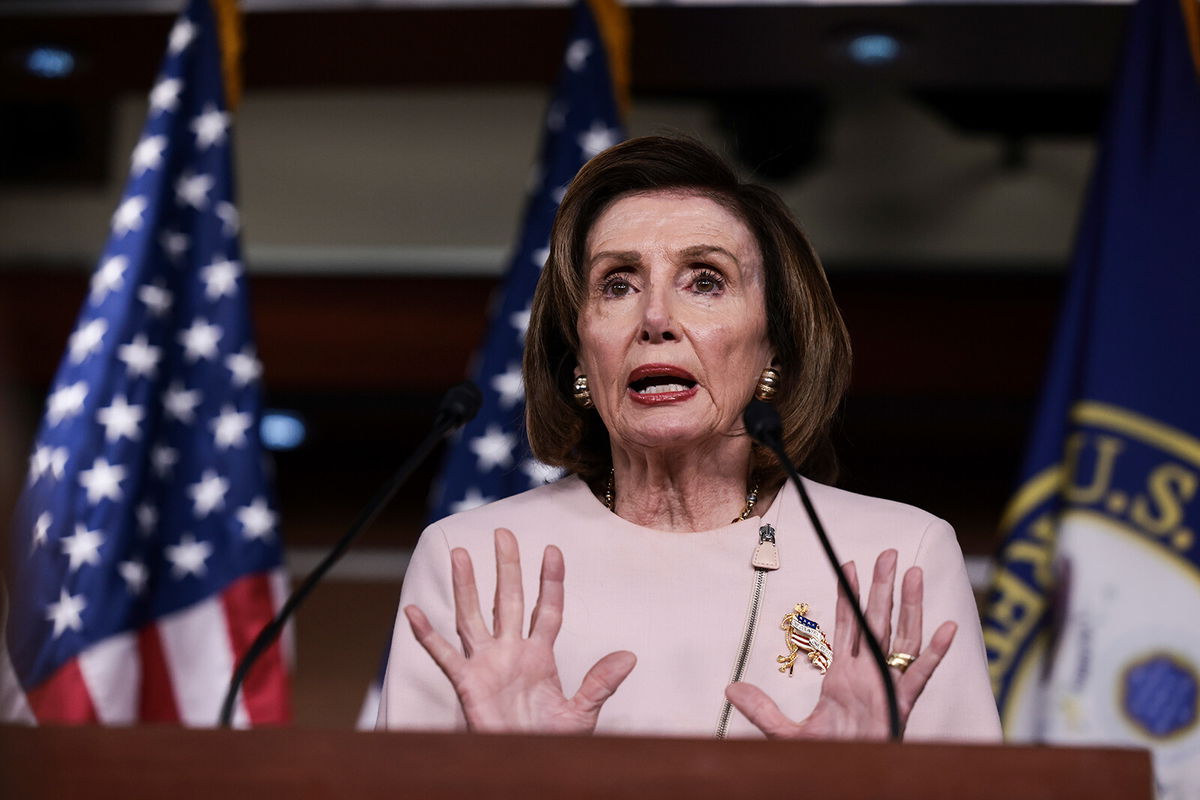 <i>Anna Moneymaker/Getty Images</i><br/>House Speaker Nancy Pelosi