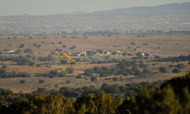 The set of the movie "Rust" at Bonanza Creek Ranch in New Mexico.