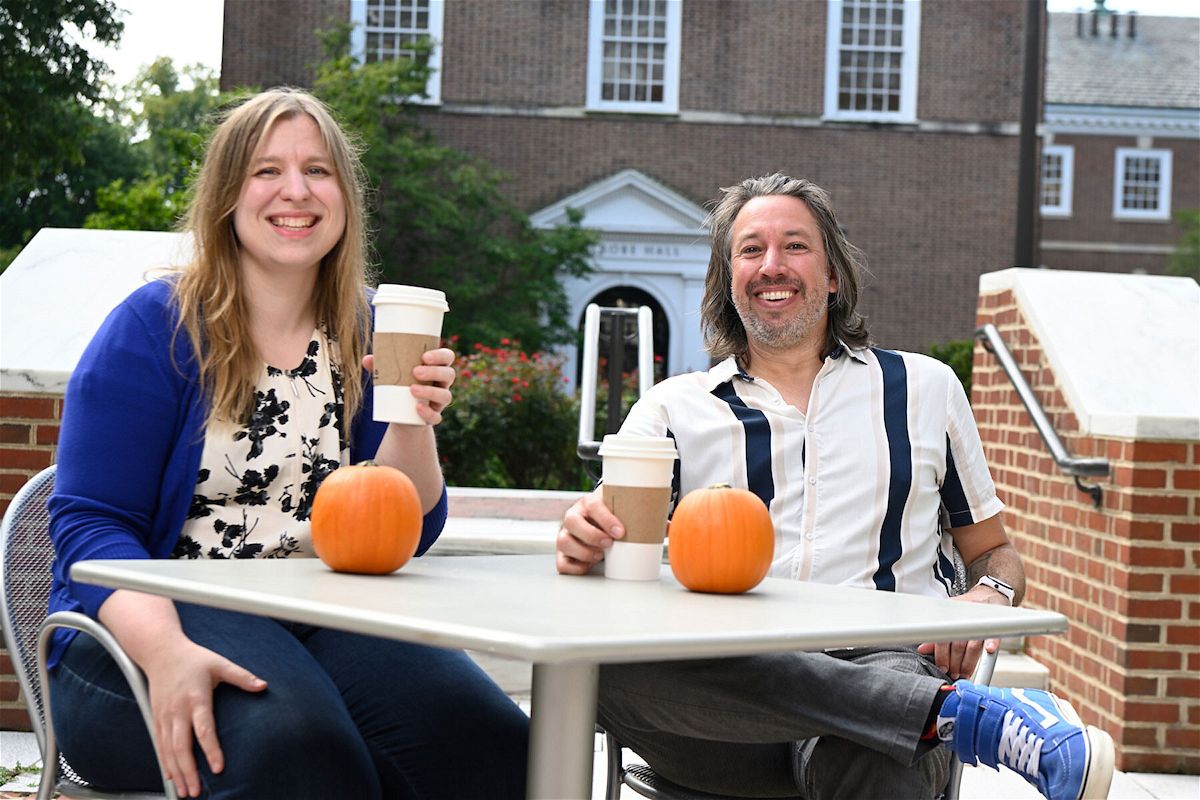 <i>Will Kirk/Johns Hopkins University</i><br/>Jason Fischer and Sarah Cormiea of the Dynamic Perception Lab at Johns Hopkins University have researched how the brain responds to the smell of pumpkin spice.