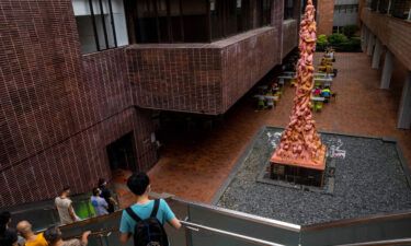 The University of Hong Kong will remove the famous "Pillar of Shame" sculpture memorializing victims of the 1989 Tiananmen Square massacre from its campus