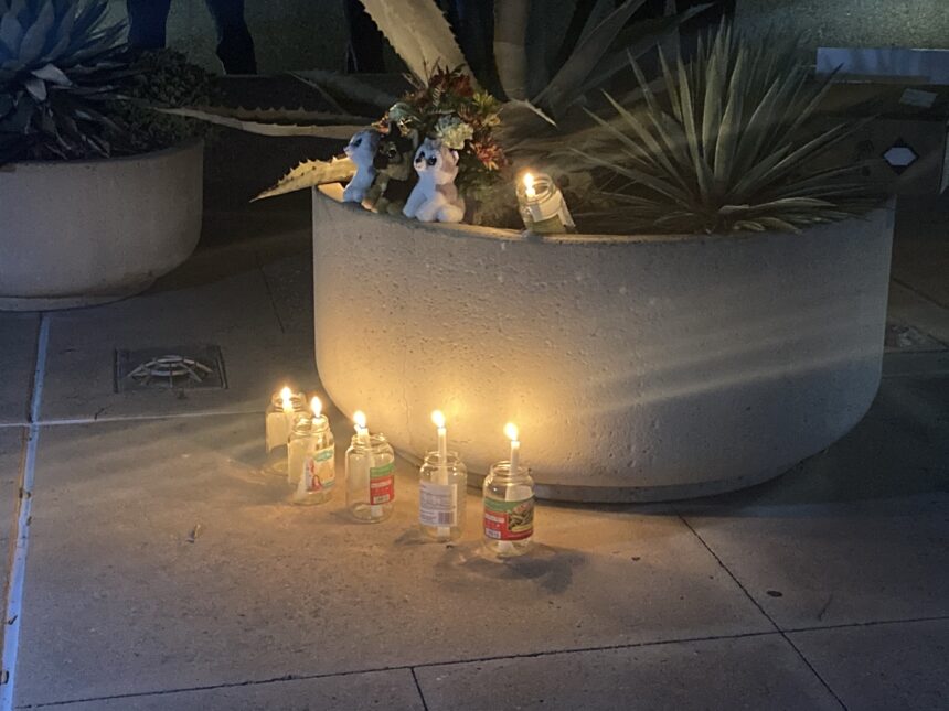 vigil held at Hollister Police department