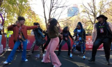 Hundreds of dancers of all ages lined up at Marcus Garvey Park to strut their stuff. Bernard Dove's love for dance began in Harlem