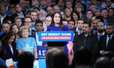 Priti Patel campaigns during the 2019 general election. She has been a loud proponent of Brexit since the 2016 referendum.