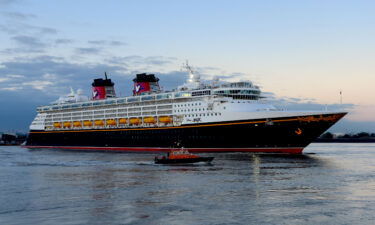 Disney Cruise Line announced that all passengers ages 5 and up must be vaccinated against Covid-19 beginning in January. Disney Magic's cruise is shown here outside London.