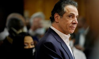 The New York state Assembly Judiciary Committee on Monday released a 45-page report detailing the findings of an impeachment investigation into former Gov. Andrew Cuomo. Cuomo is shown here at the mass vaccination site at Mount Neboh Baptist Church in Harlem on March 17