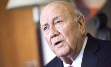 Former South African president and Nobel laureate FW de Klerk