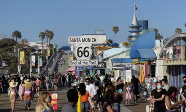 California (with Santa Monica pictured here)