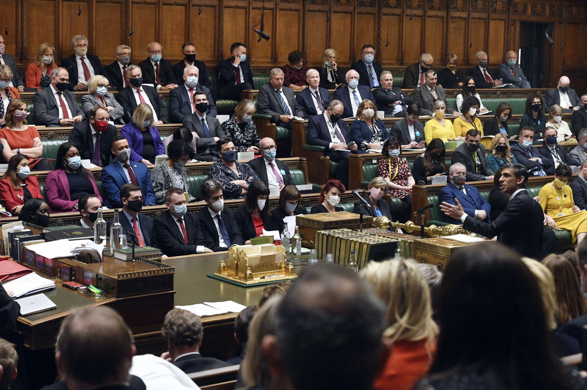 <i>Jessica Taylor/UK Parliament/AP</i><br/>Britain's lawmakers wore masks in the House of Commons last week