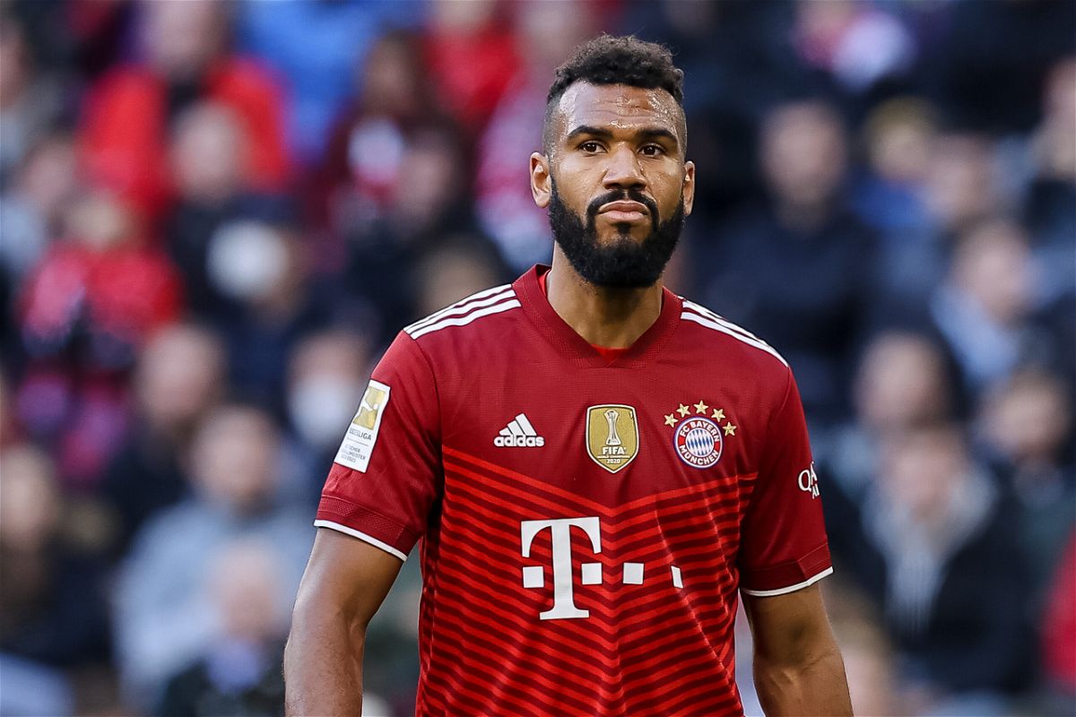 Choupo-Moting looks on during Bayern Munich's game against Hoffenheim ...