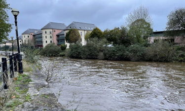 The river Cleddau in Haverfordwest