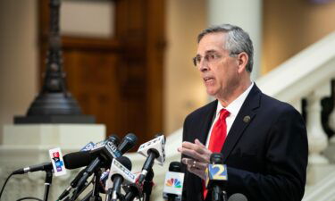 Georgia Secretary of State Ben Raffensperger holds a press conference on the status of ballot counting on November 6