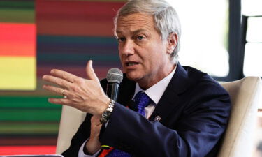 Jose Antonio Kast at a presidential debate during the National Business Meeting in Santiago