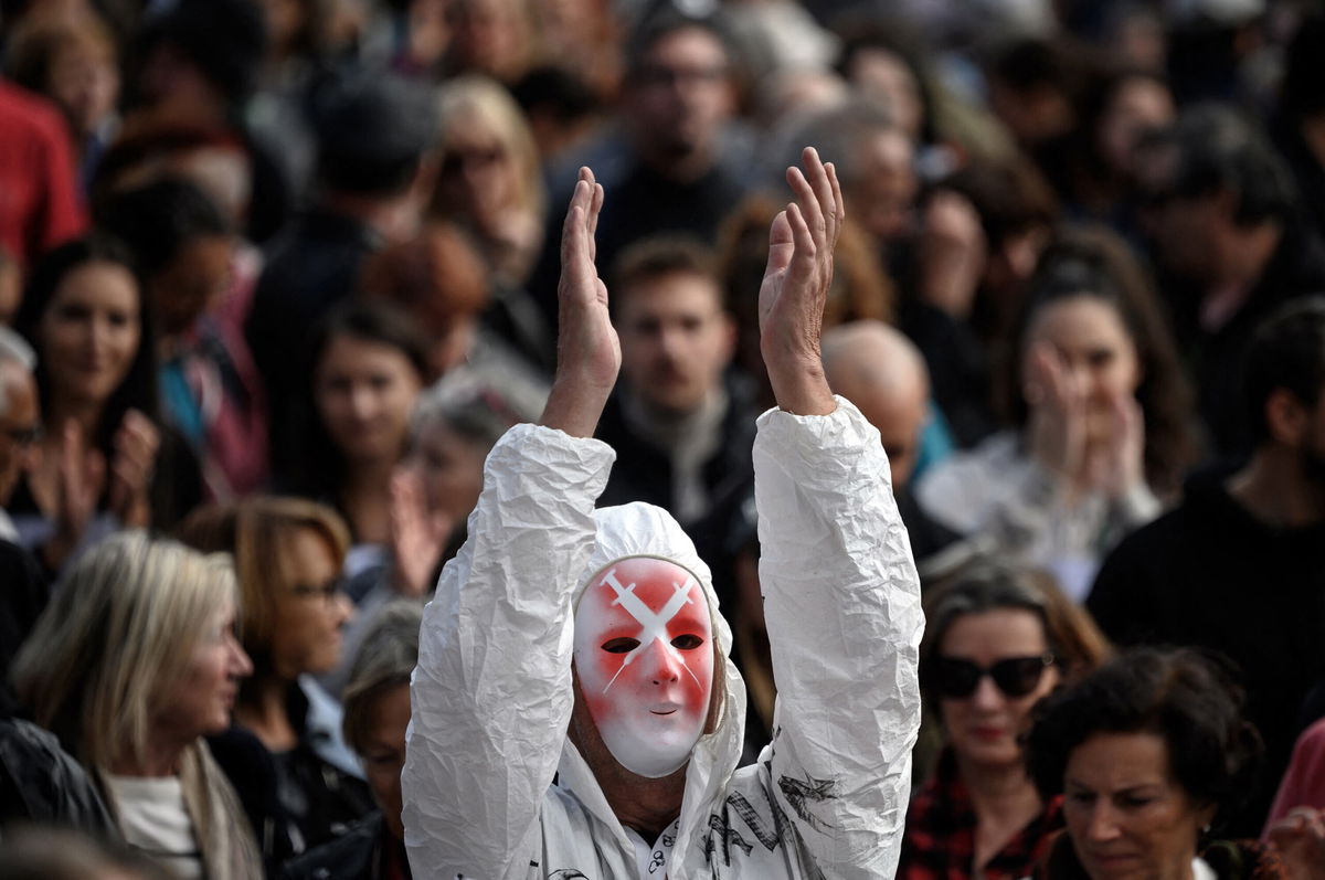 <i>Fabrice Coffrini/AFP/Getty Images</i><br/>People in Switzerland will vote on the government's health measures against Covid-19