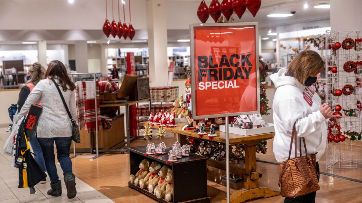 <i>Stephen Zenner/SOPA Images/LightRocket/Getty Images</i><br/>Skipping Black Friday shopping this year helps counteract overconsumption.