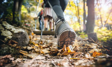 Hiking outdoors