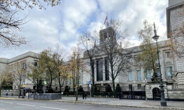 A view of the Russian embassy in Berlin. A diplomat was found dead outside the building last month.