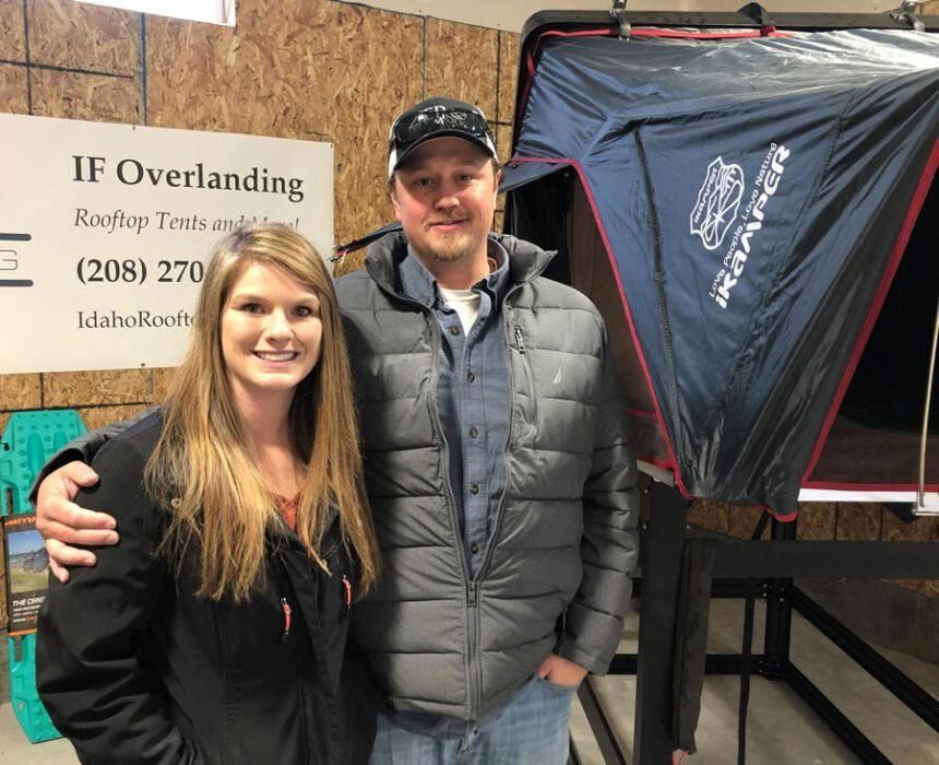 <i>East Idaho News</i><br/>Jacob and Alexandria Lewis of Idaho Falls are the owners of a rooftop tent business called I.F. Overlanding.