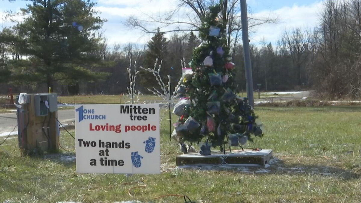 <i>WNEM</i><br/>You can donate to the tree by dropping your hats or gloves off at One Church