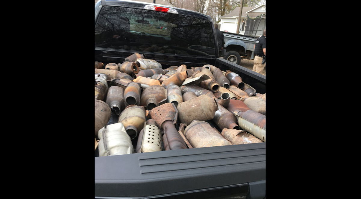 <i>Joplin Police Department/KMBC</i><br/>Nearly 100 stolen catalytic converters recovered in Joplin